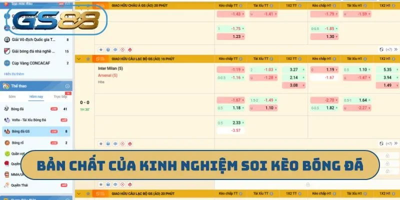 Bản chất của kinh nghiệm soi kèo bóng đá