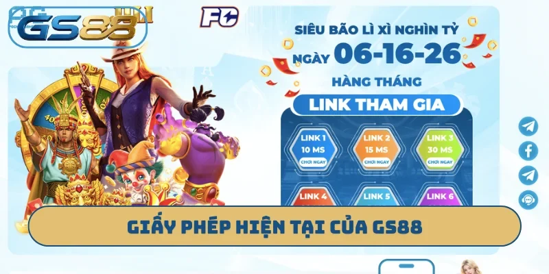 Giấy phép hiện tại của GS88